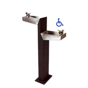 Fuente adaptada doble minus para personas en silla de ruedas